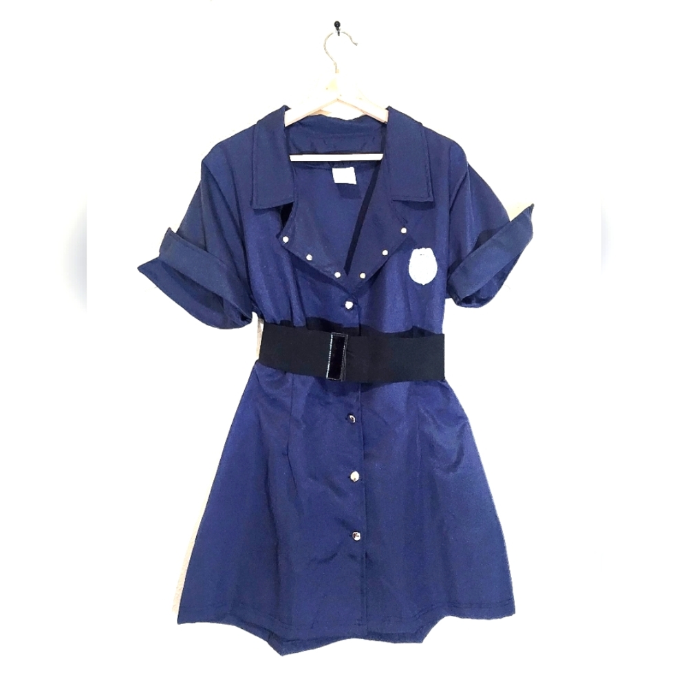 Spirit Halloween SKU NO 01073261 size16/18 Navy Blue Police Costume Dress Mini